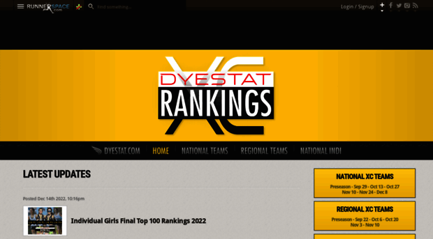 dyestatxcrankings.runnerspace.com