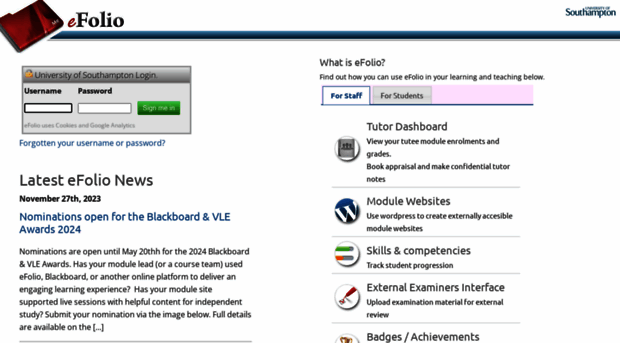 efolio.soton.ac.uk