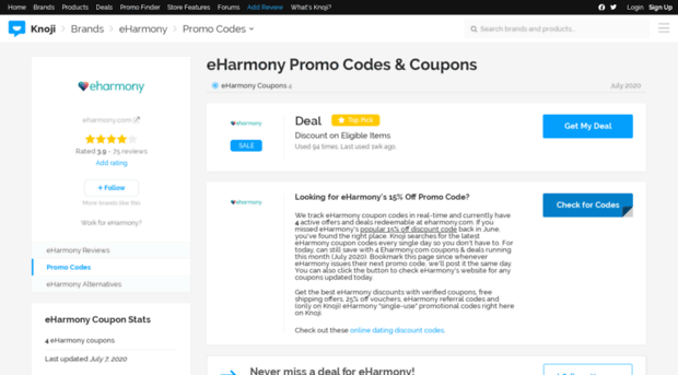 eharmony.bluepromocode.com