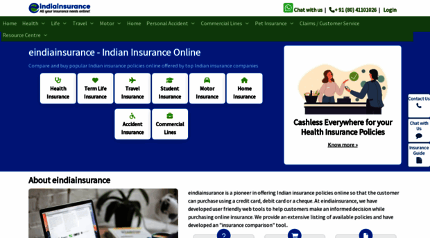 eindiainsurance.com