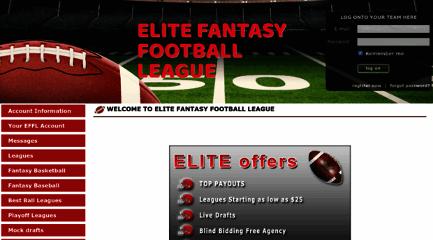 elitefantasyfootballleague.com