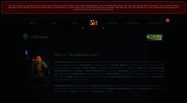 en.steambroker.com