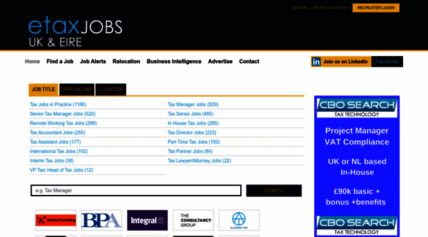 etaxjobs.co.uk