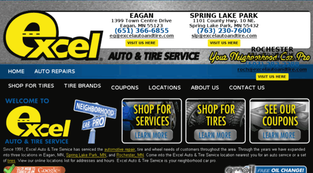 excelautoandtire.com