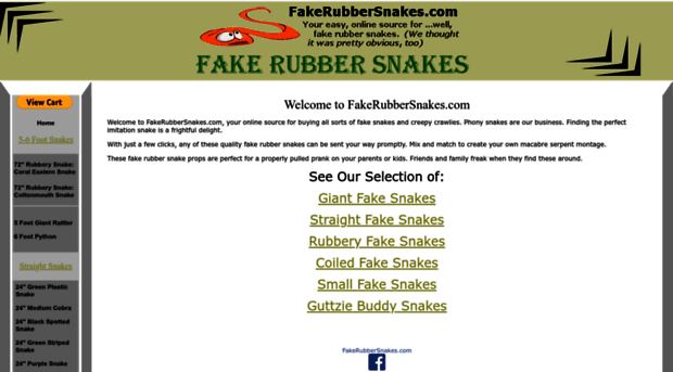 fakerubbersnakes.com