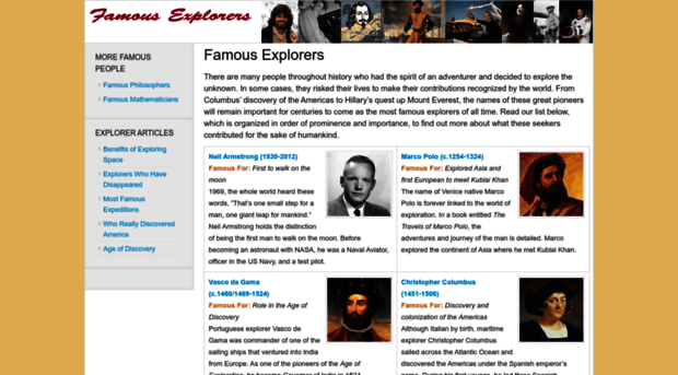 famous-explorers.org