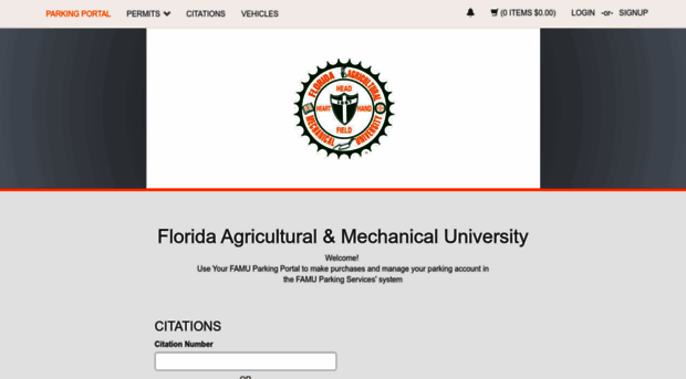famuparking.t2hosted.com