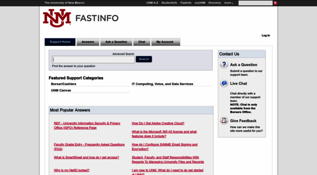 fastinfo.unm.edu