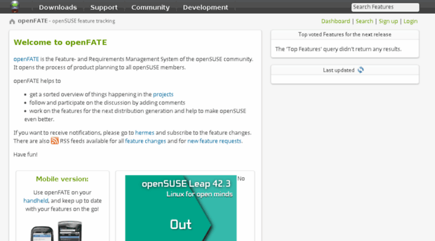 features.opensuse.org