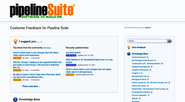 feedback.pipelinesuite.com