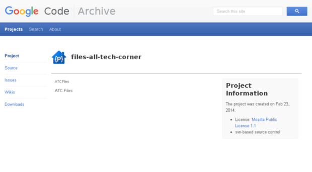 files-all-tech-corner.googlecode.com