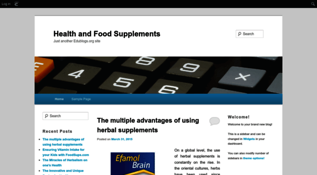 foodsupplements.edublogs.org
