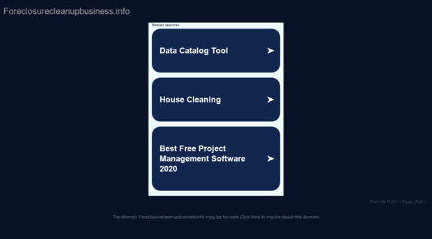 foreclosurecleanupbusiness.info