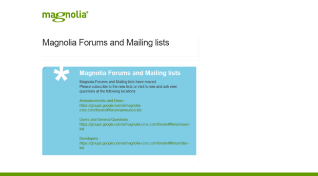 forum.magnolia-cms.com