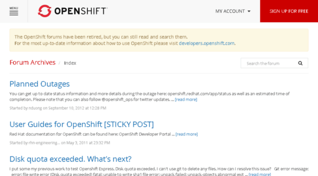 forums.openshift.com