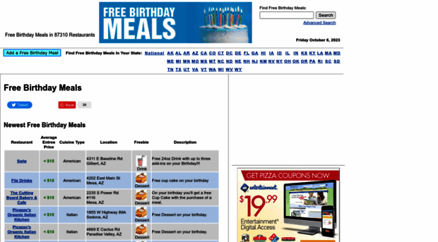 freebirthdaymeals.org