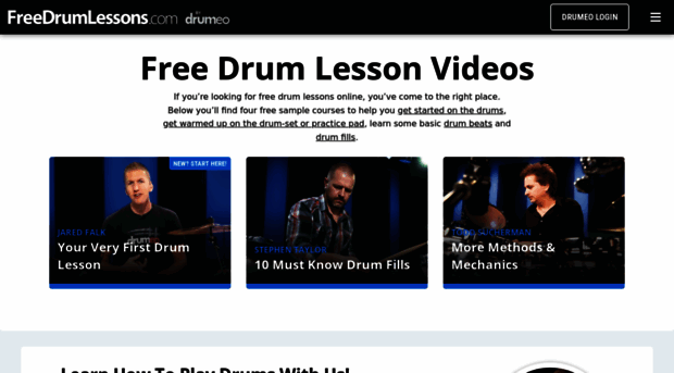 freedrumlessons.com