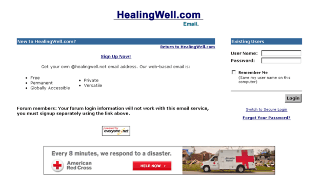 freemail.healingwell.com