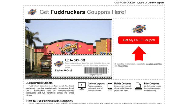 fuddruckers.couponrocker.com