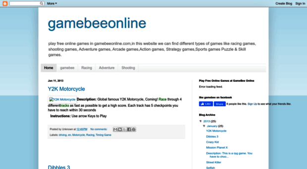 gamebeeonline.blogspot.in