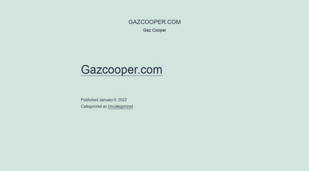gazcooper.com