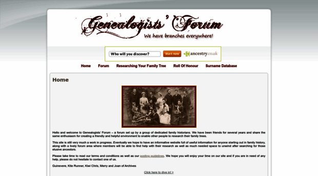genealogistsforum.co.uk