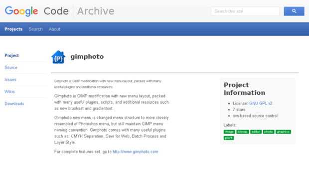 gimphoto.googlecode.com