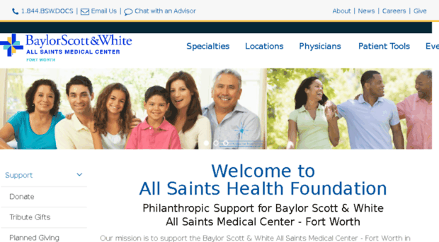 givetoallsaints.baylorhealth.com