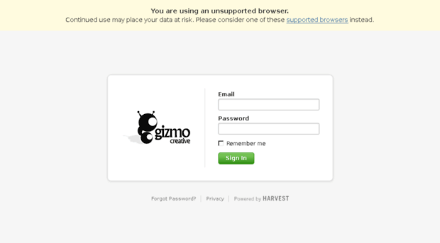 gizmocreative.harvestapp.com
