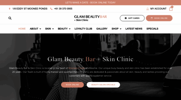 glambeautybar.com