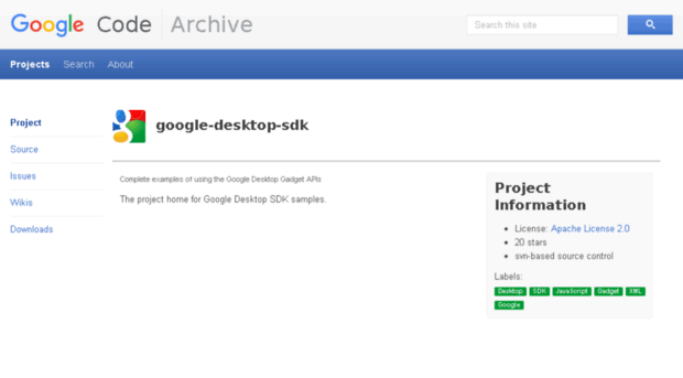 google-desktop-sdk.googlecode.com