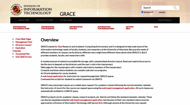 grace.umd.edu