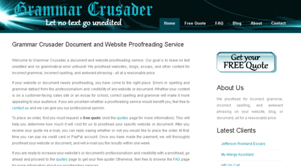 grammarcrusader.com