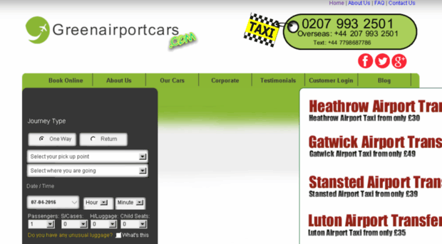 greenairportcars.com