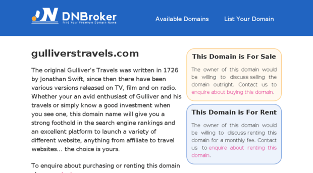 gulliverstravels.com