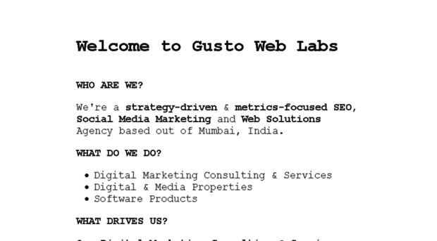 gustoweblabs.com