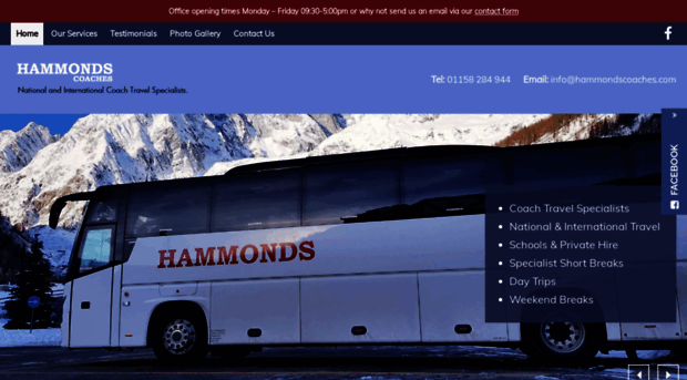 hammondscoaches.com