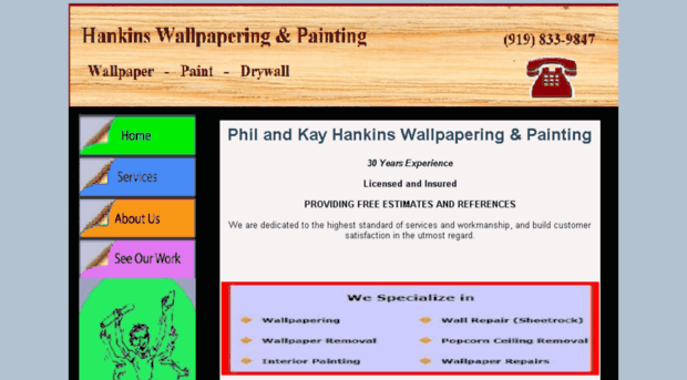 hankinswallpapering.com