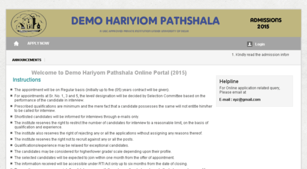 hariyom-pathshala.mycollegeform.com