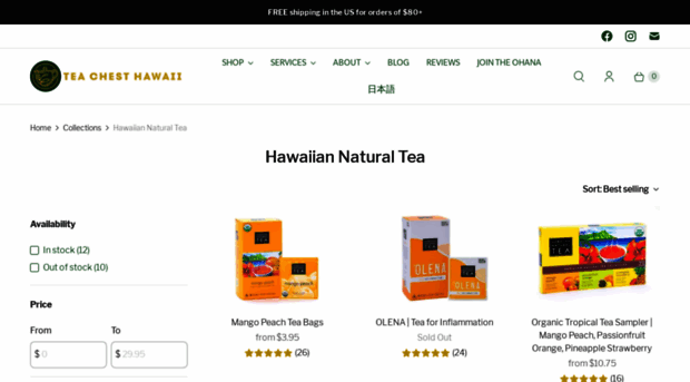 hawaiiannaturaltea.com
