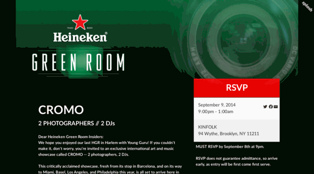 heinekengreenroom-nyc-cromo.splashthat.com