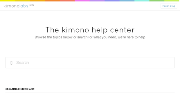 help.kimonolabs.com