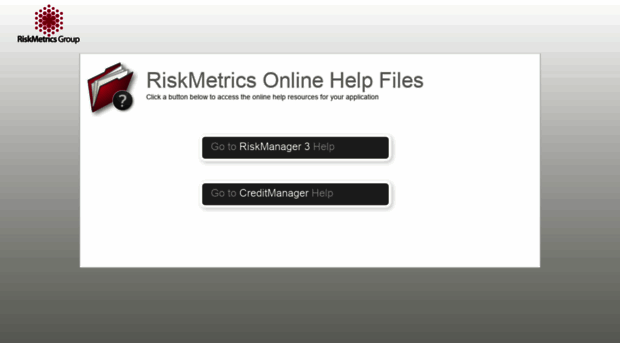 help.riskmetrics.com