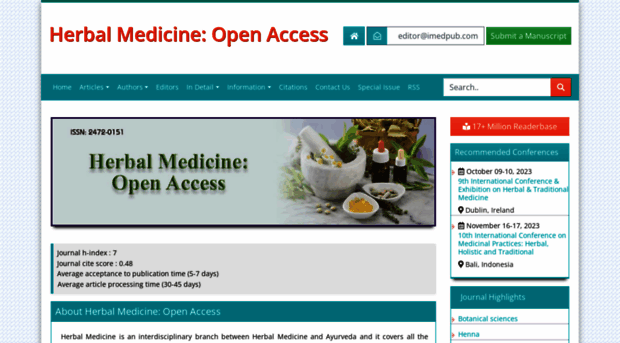 herbal-medicine.imedpub.com