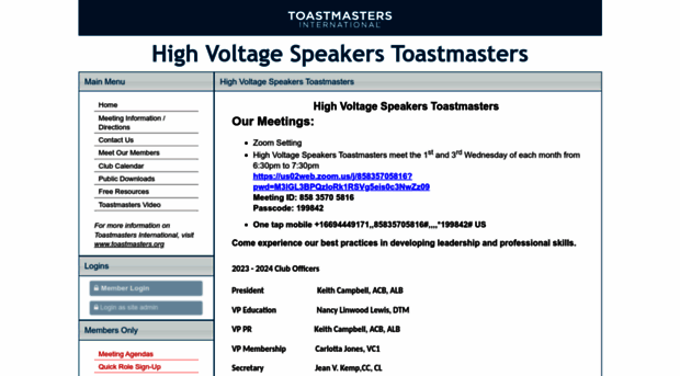 highvoltagespeakers.toastmastersclubs.org