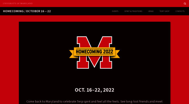 homecoming.umd.edu