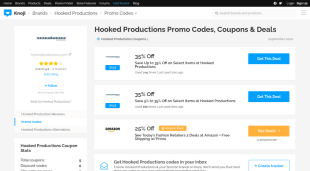 hookedproductions.bluepromocode.com