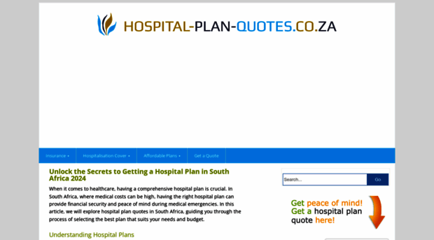 hospital-plan-quotes.co.za