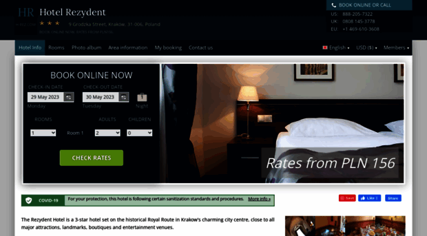 hotel-rezydent-krakow.h-rez.com