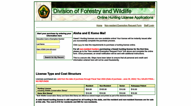 hunting.ehawaii.gov
